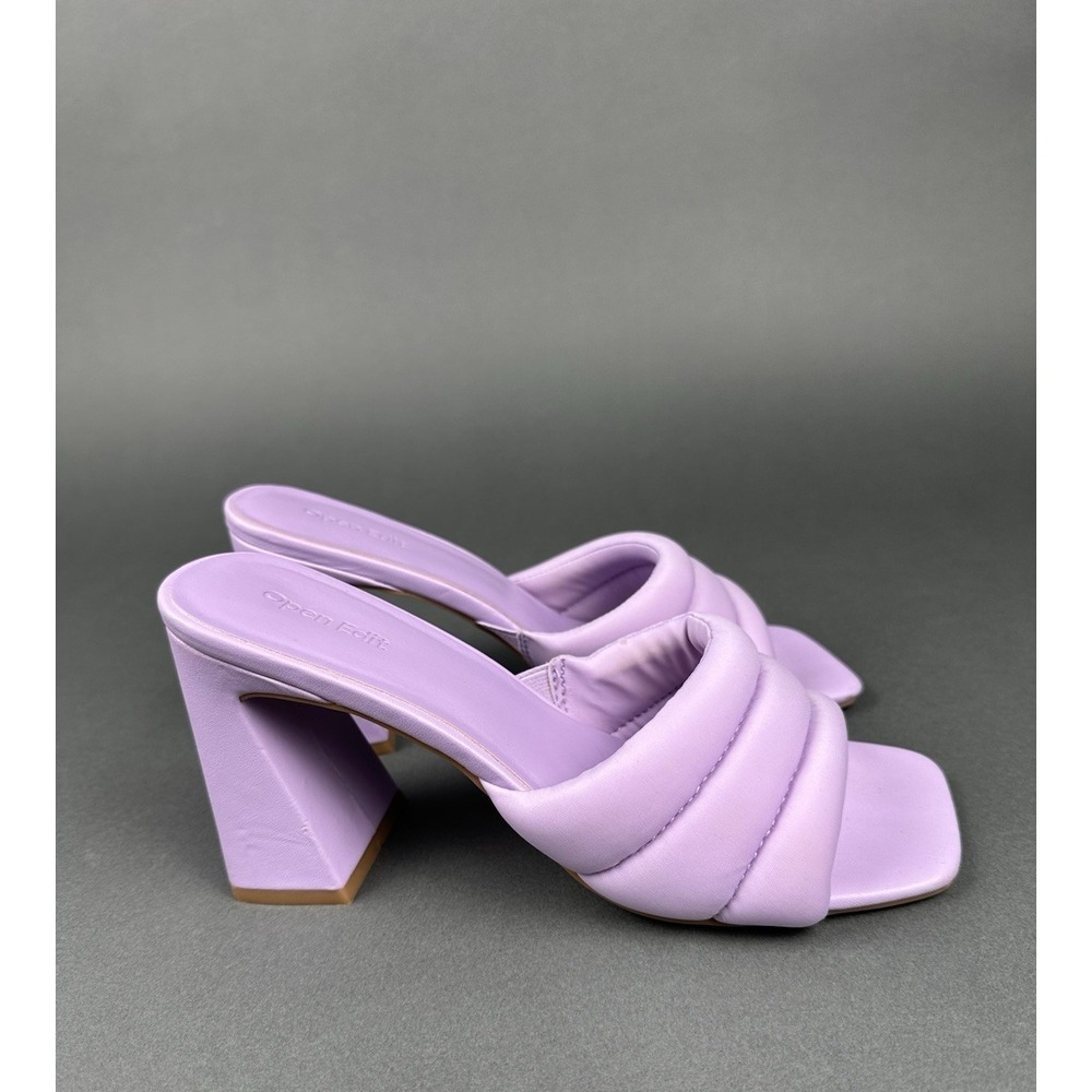 Open Edit Women's Sheena Sandals Purple Size 9 - Picture 8 of 11